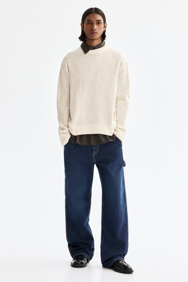 Regular-fit Sweater, Alternate, color, Cream