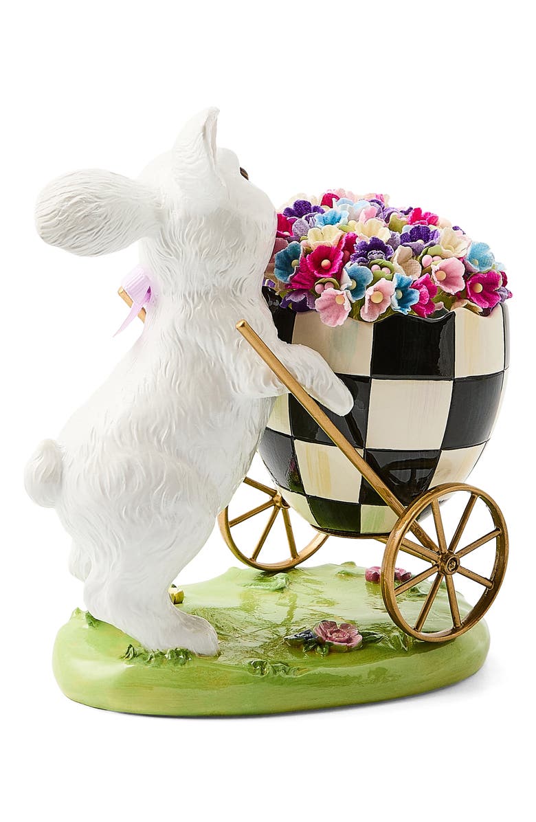 MACKENZIE CHILDS Frolic Spring Bunny Egg Cart, Alternate, color, Black