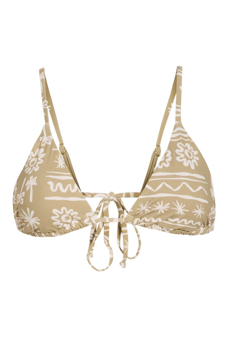 Lost On You Triangle Bikini Top, Alternate, color, GREEN TEA