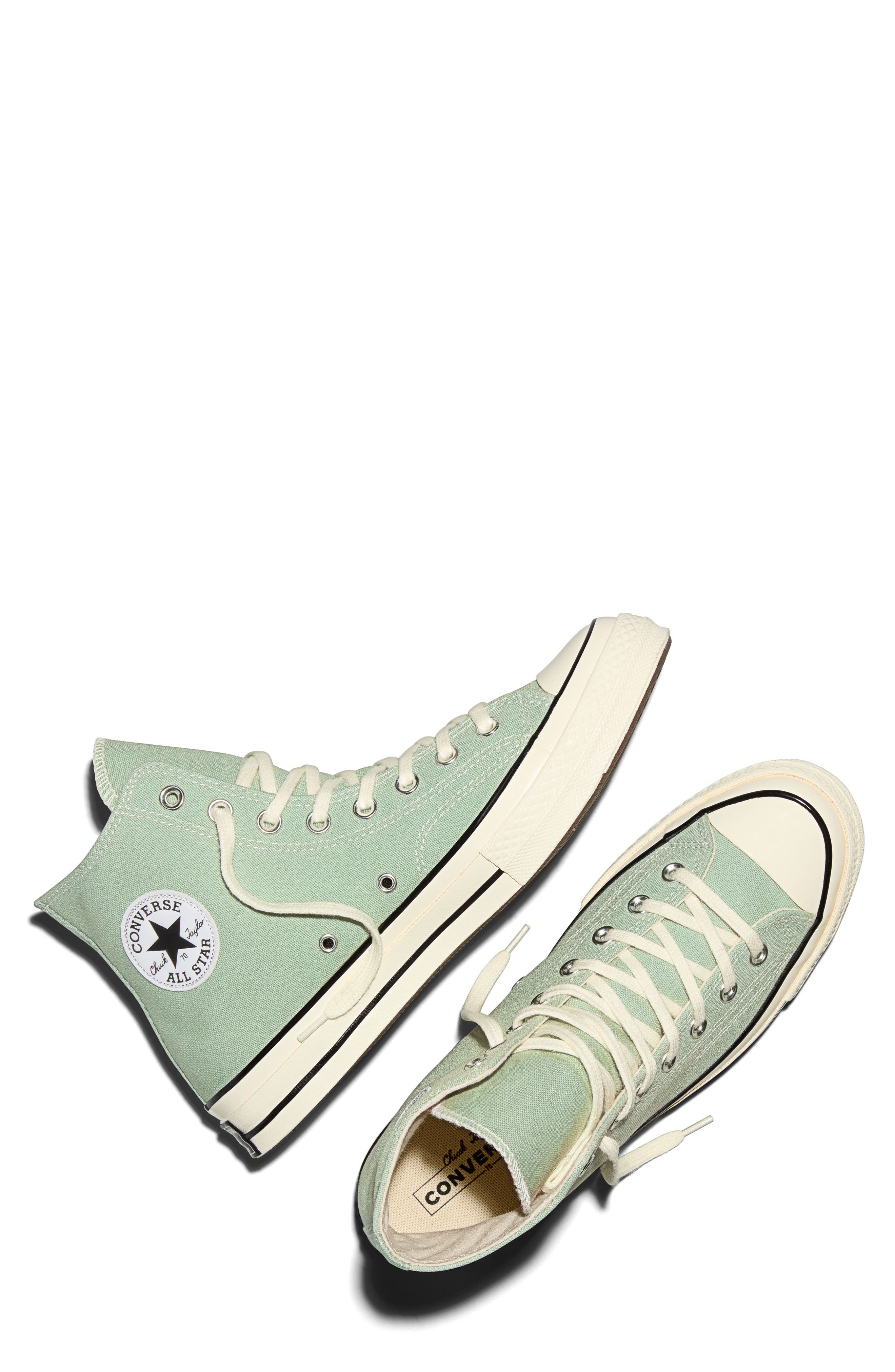Converse Chuck 70 Canvas High Top Sneaker, Alternate, color, Thyme Again/ Egret/ Black
