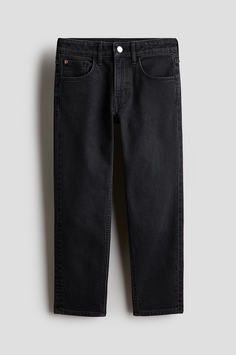 Relaxed Tapered Fit Jeans, Main, color, Black