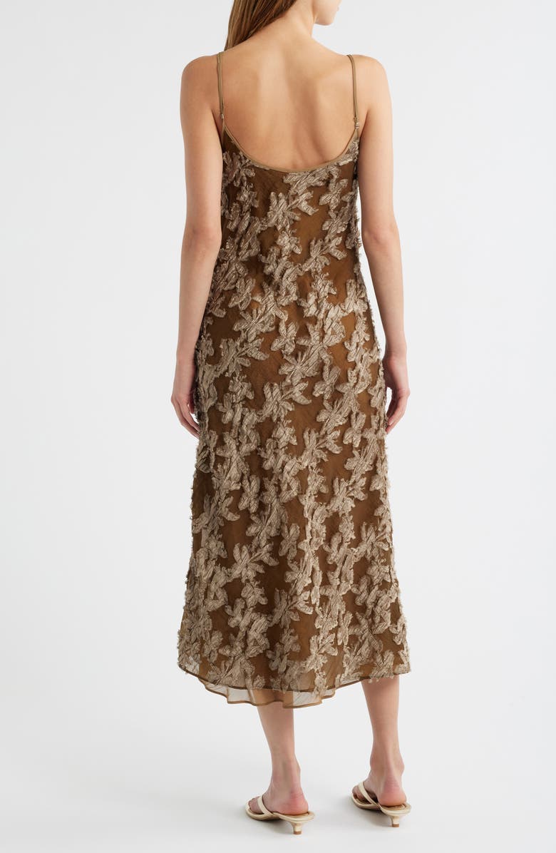 rag & bone Alessia Texture Sleeveless Midi Dress, Alternate, color, Olive