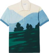 Lacoste Mountain Print Piqué Polo