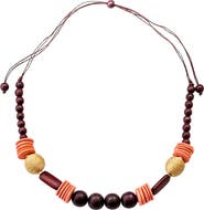 LIKHA Bombon Wooden Necklace