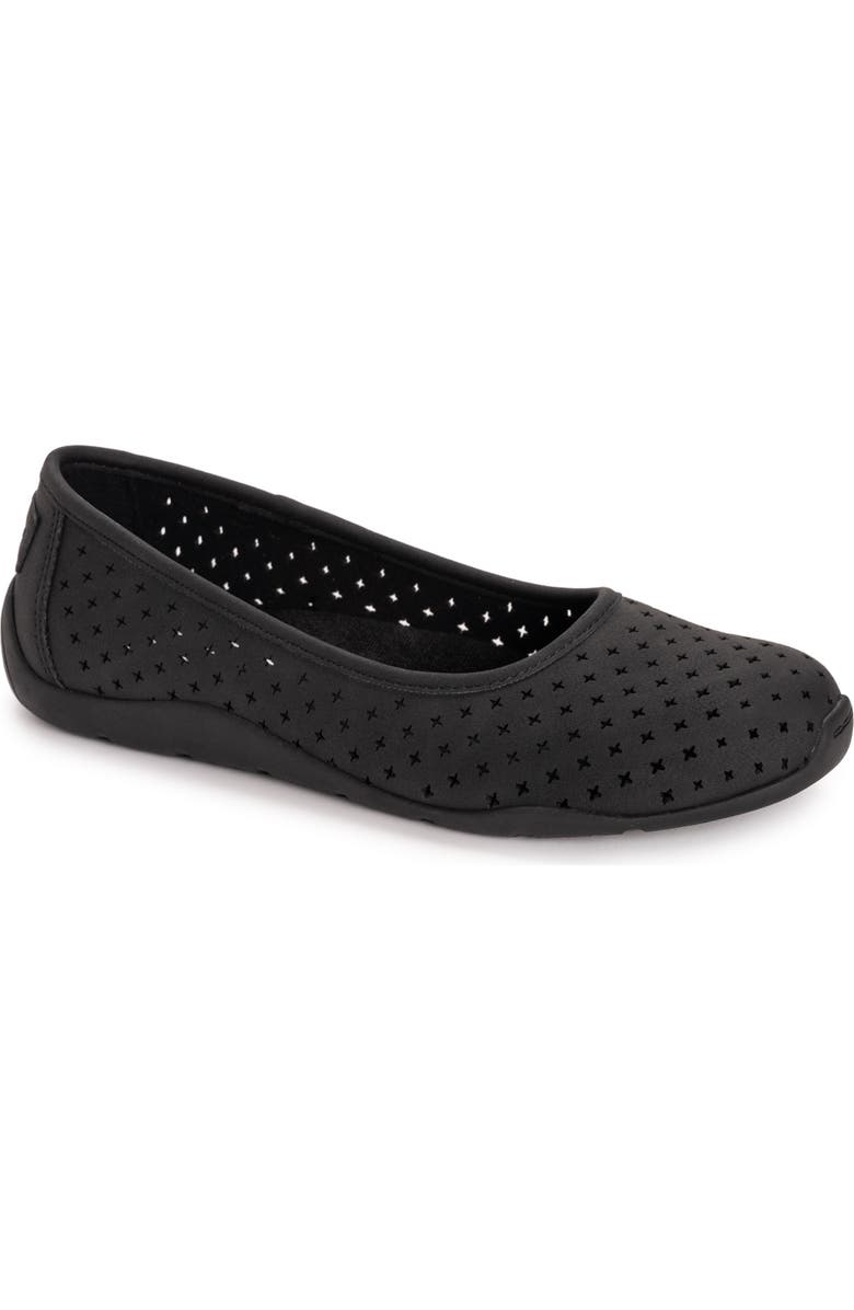 MUK LUKS Solana Skimmer Flat, Main, color, Black