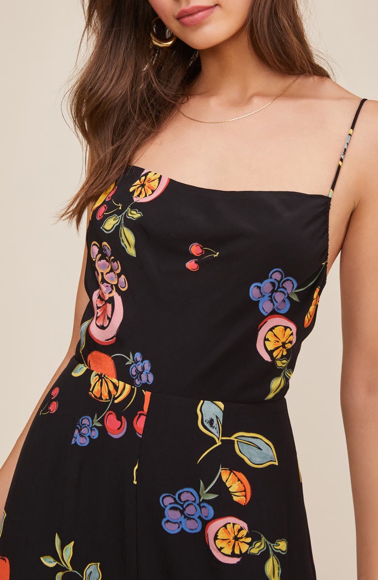 ASTR the Label Frenzy Floral Wide Leg Jumpsuit, Alternate, color, 