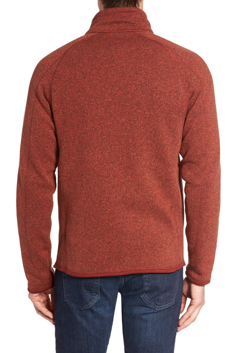 Better Sweater Zip Front Jacket, Alternate, color, CINDER RED
