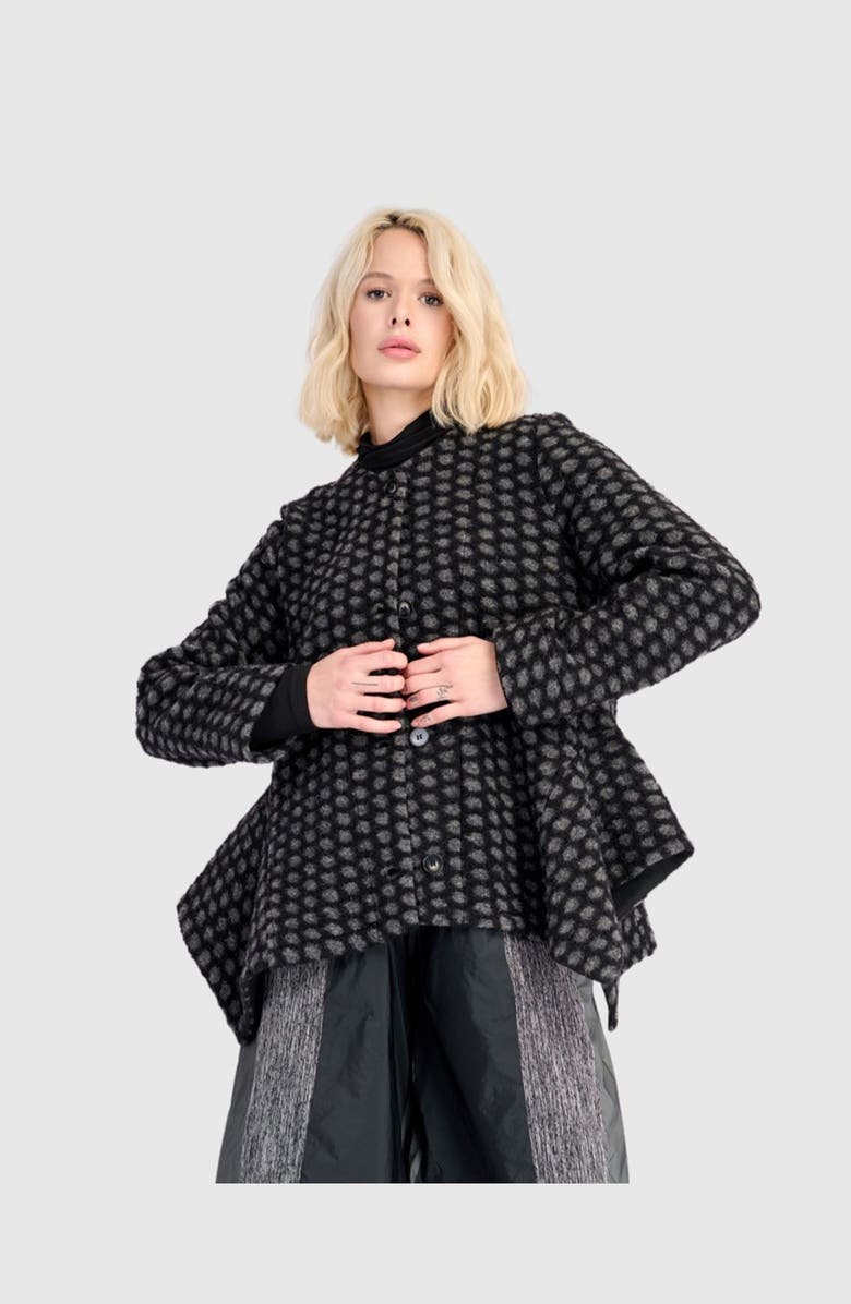 Alembika Myre Cozy Flounce Jacket, Main, color, Net