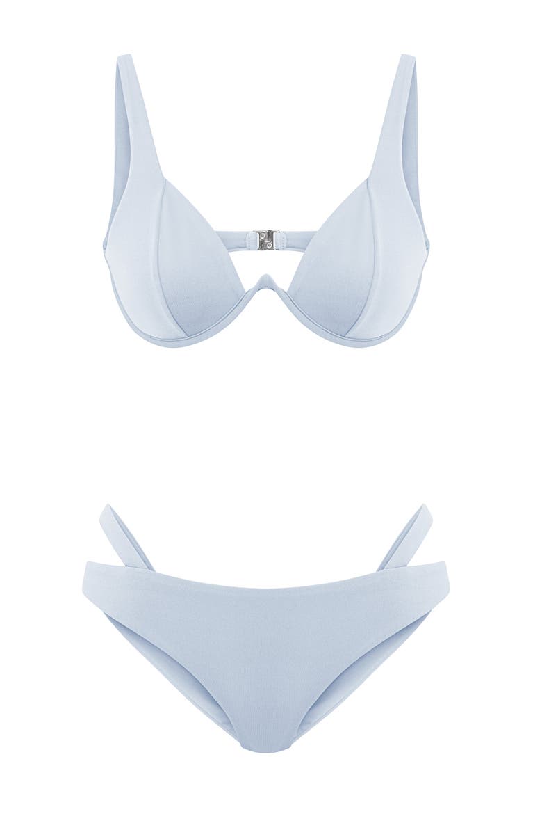 Cleo Bikini Swimwear, Alternate, color, Ice Blue