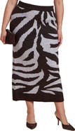 ELOQUII Intarsia Maxi Skirt