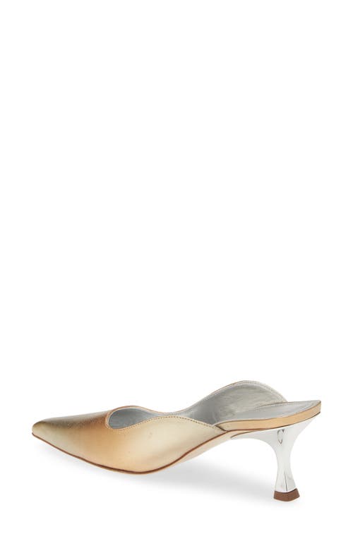 Kaanas Alma Asymmetric Pointed Toe Mule In Multi