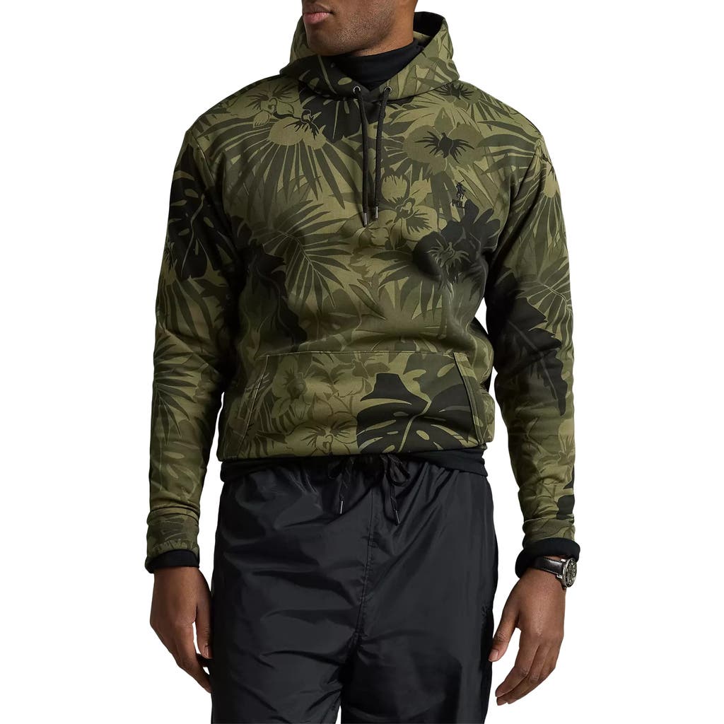 Polo Ralph Lauren Big & Tall Palm-camo Double-knit Hoodie In Palm Cove Camo