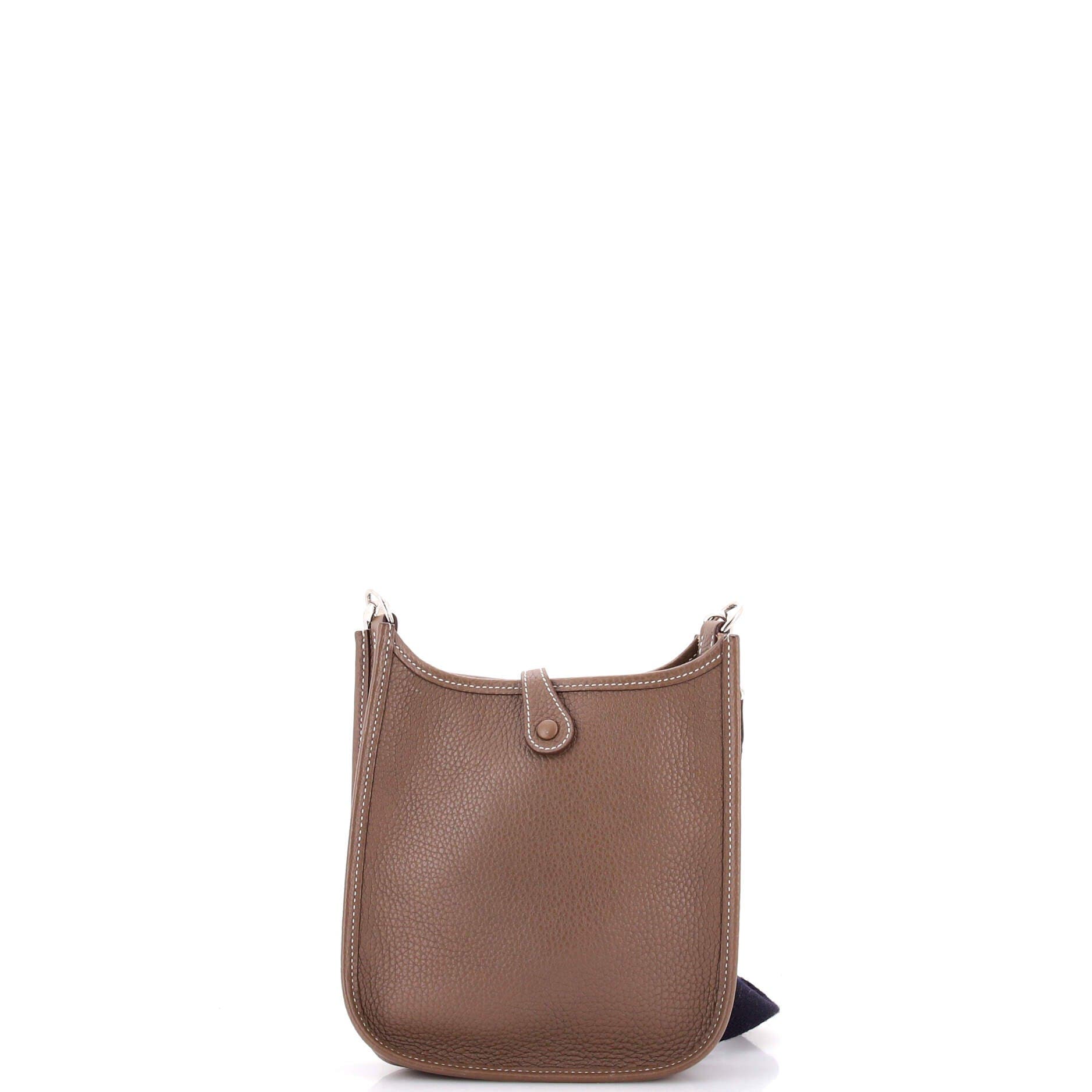 Pre-Owned Hermes Evelyne Bag Gen III Clemence TPM, Alternate, color, Etoupe