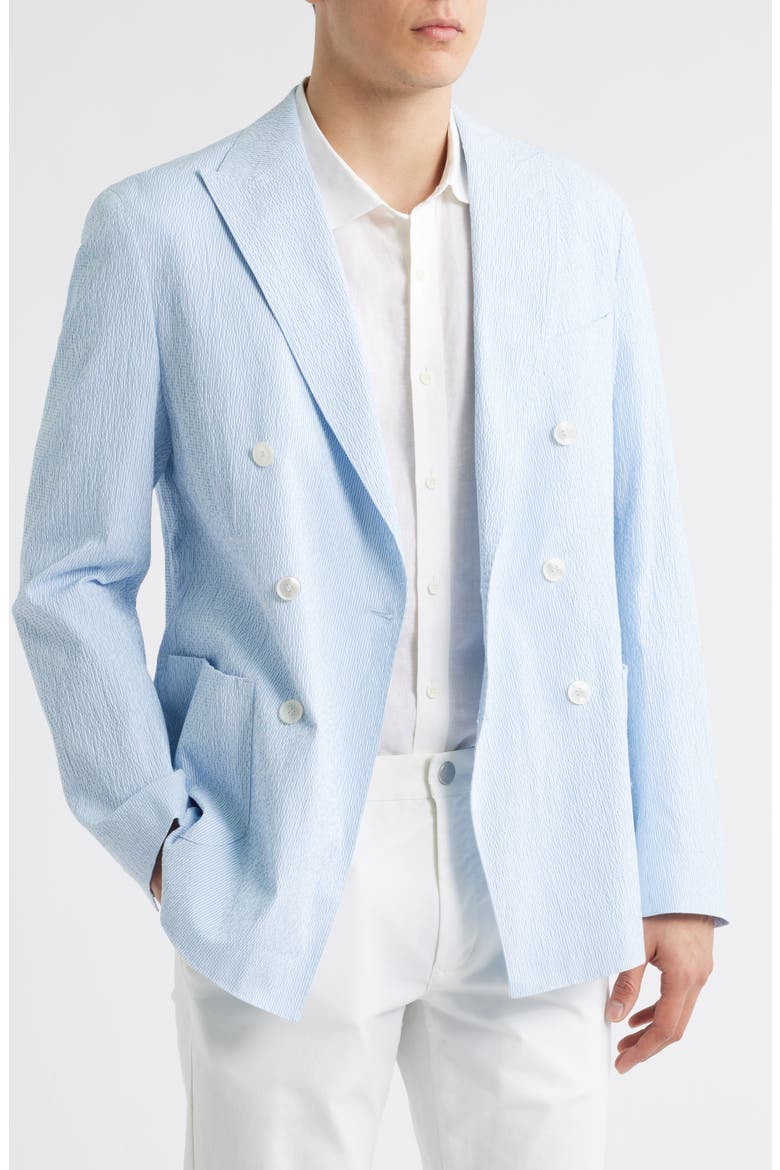 Hanry Double Breasted Sportcoat, Main, color, LIGHT BLUE