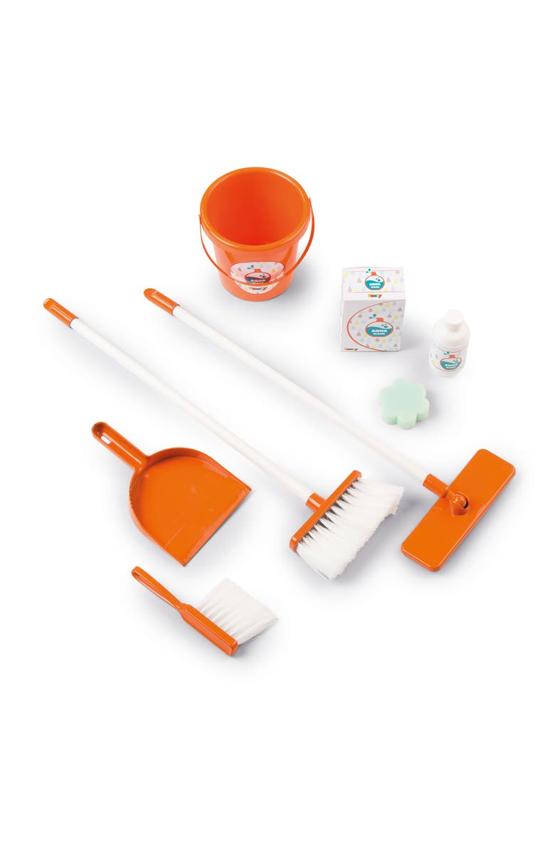 Smoby Toys Kids Cleaning Trolley Pretend Play Toy, Alternate, color, Multicolored