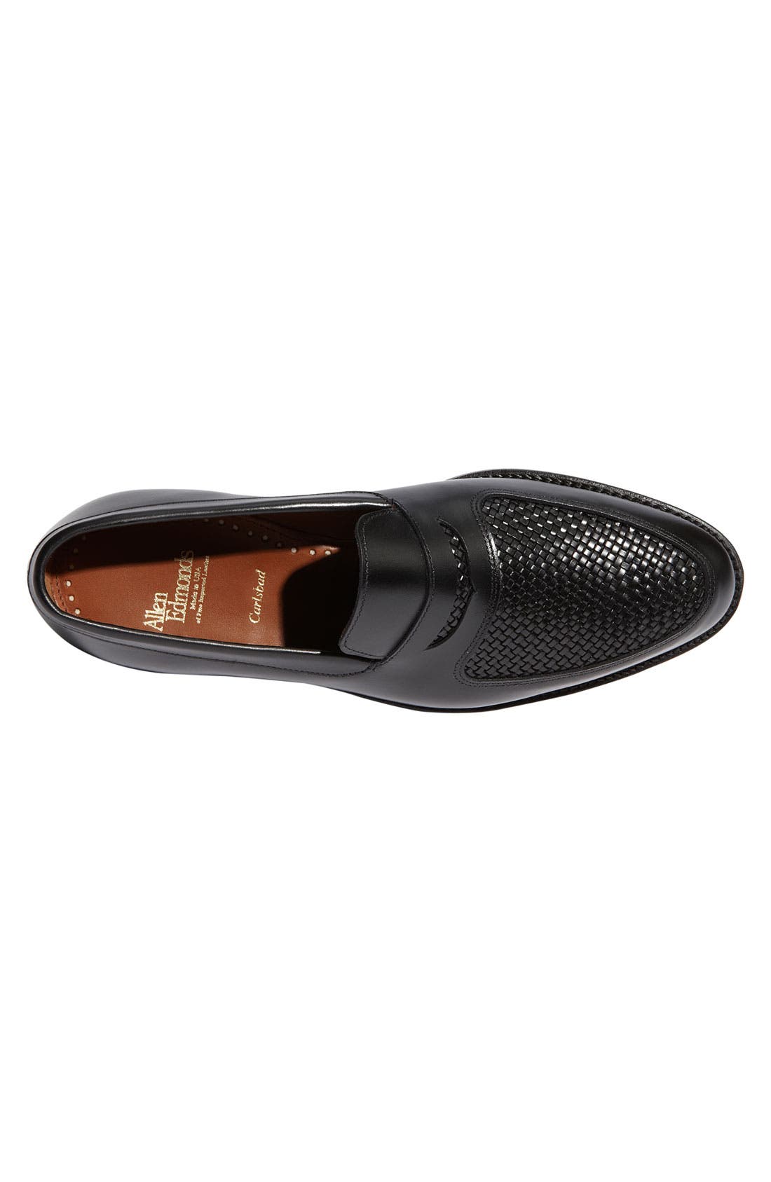 'Carlsbad' Penny Loafer, Alternate, color, BLACK