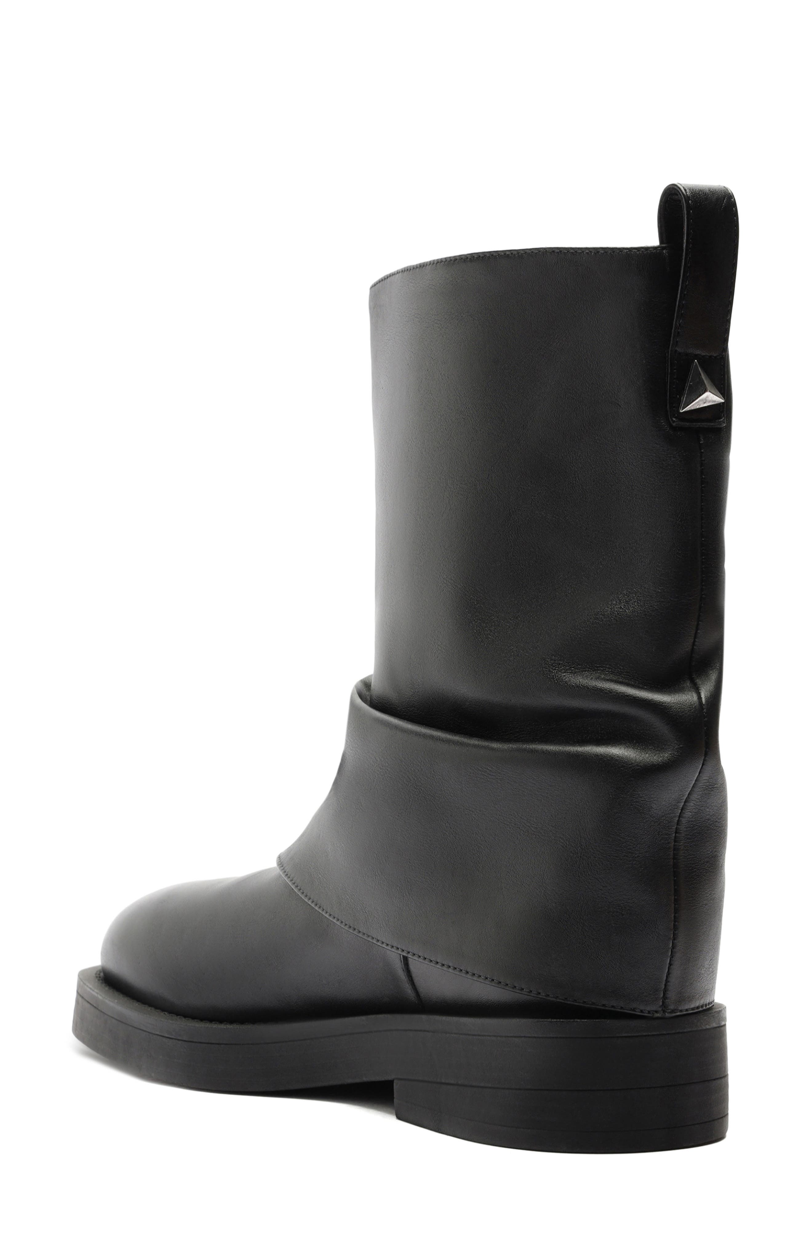 Schutz Keira Cloak Boot, Alternate, color, Black