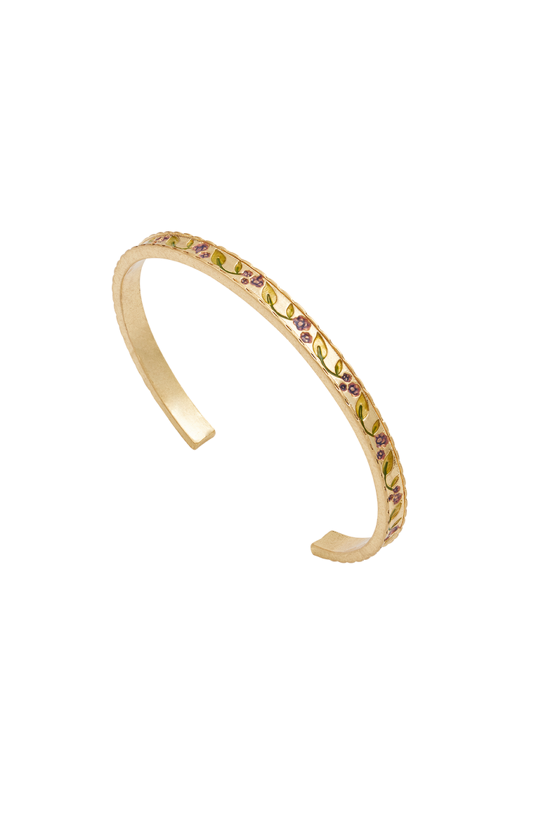 Blackberry Bramble Gold Bangle, Main, color, Gold