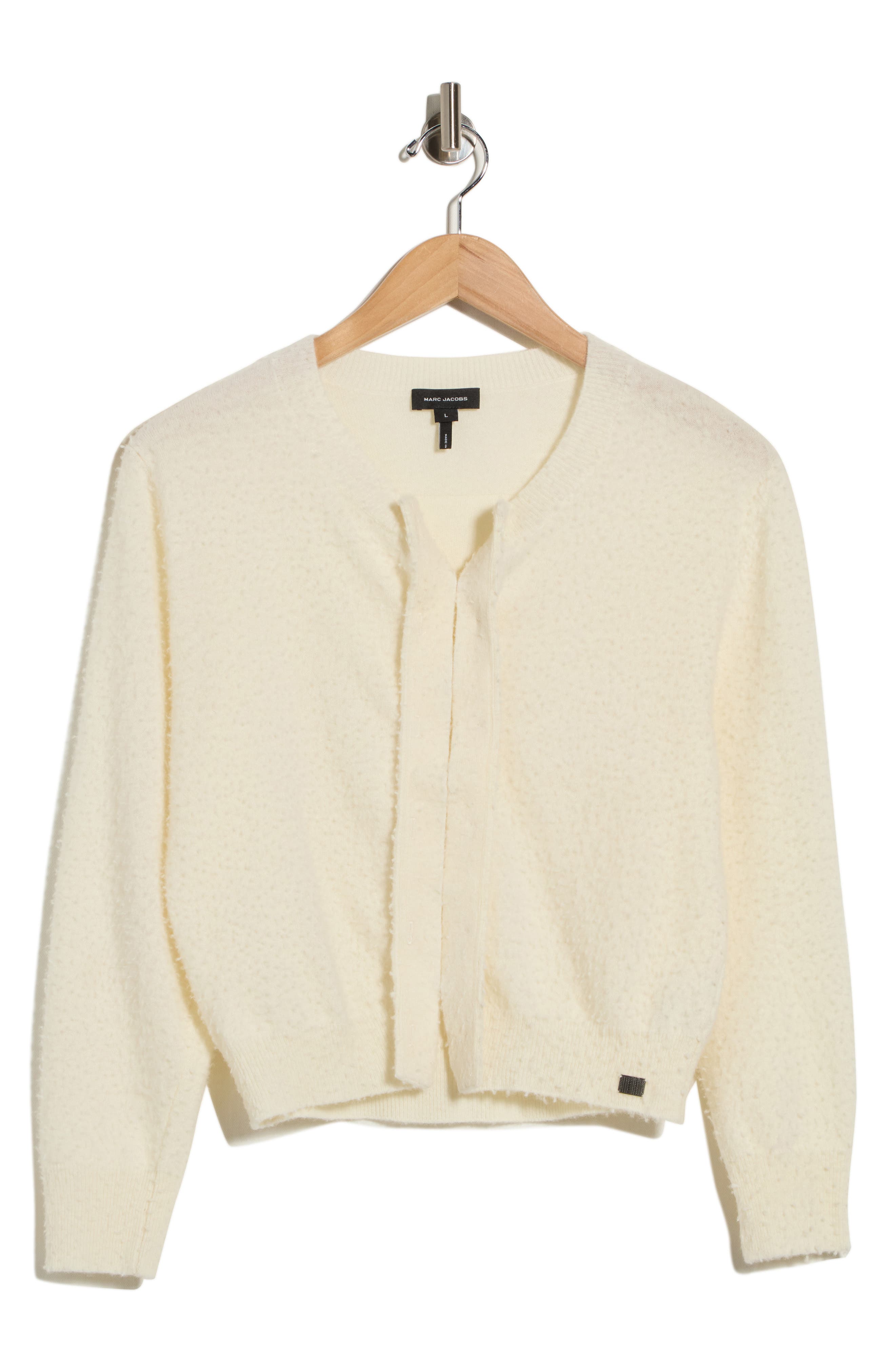 Pilled Hook and Eye Wool Cardigan