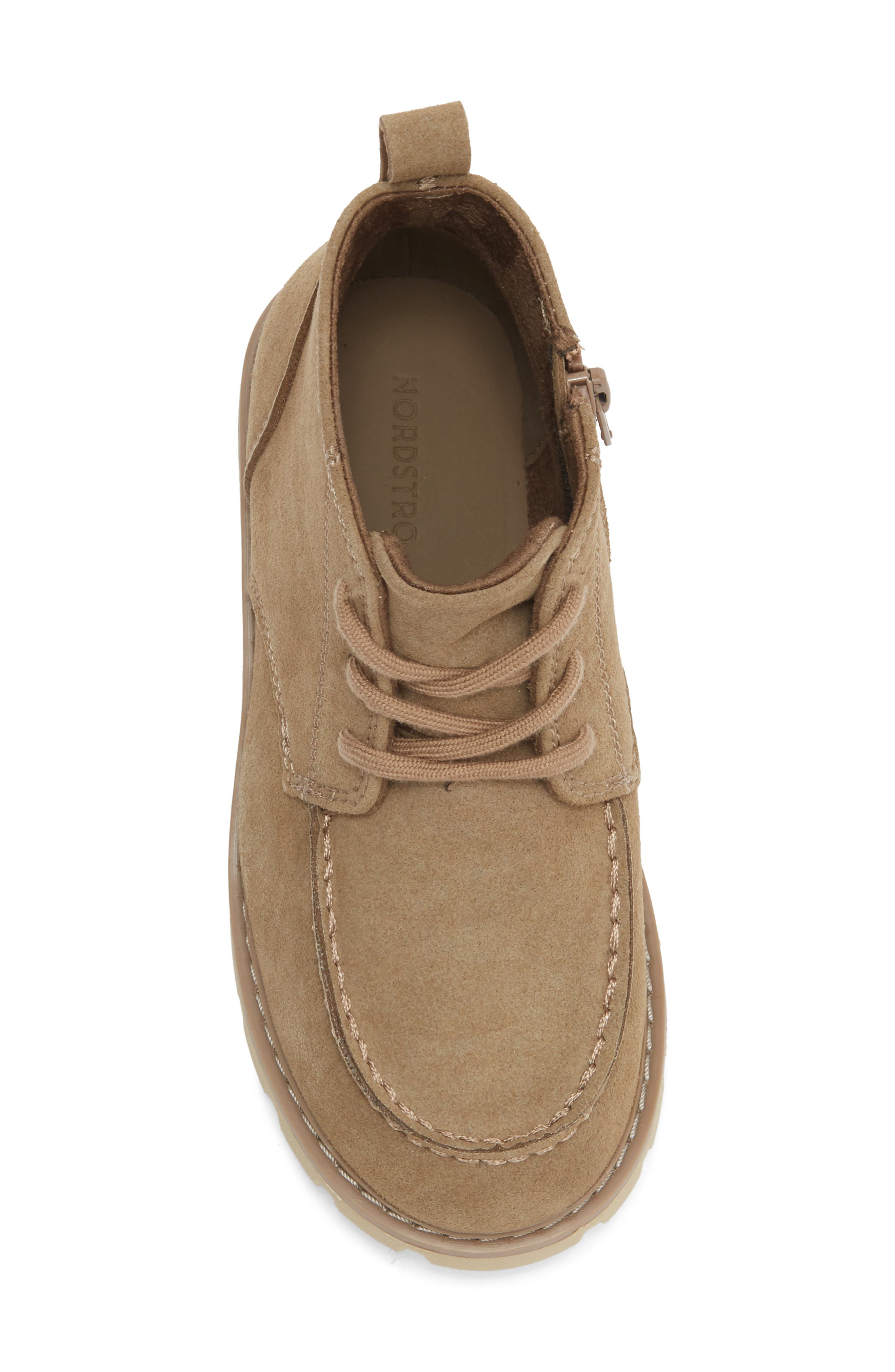 Kids' Eddie Lug Sole Lace-Up Boot, Alternate, color, TAUPE