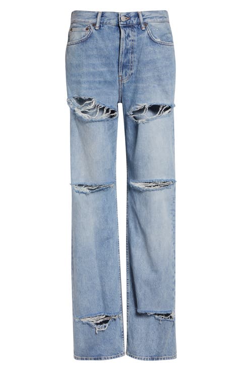 2010 Ripped Straight Leg Jeans