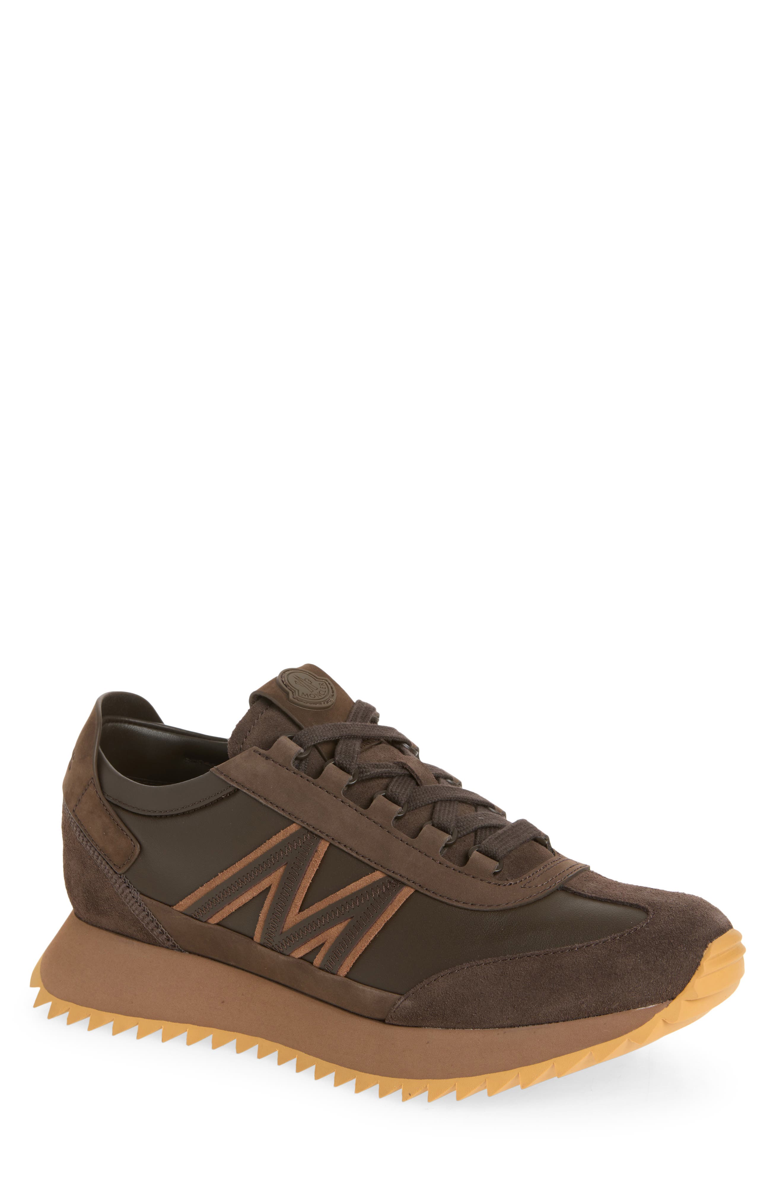 Moncler Pacey 2 Low Top Sneaker, Main, color, Deep Brown