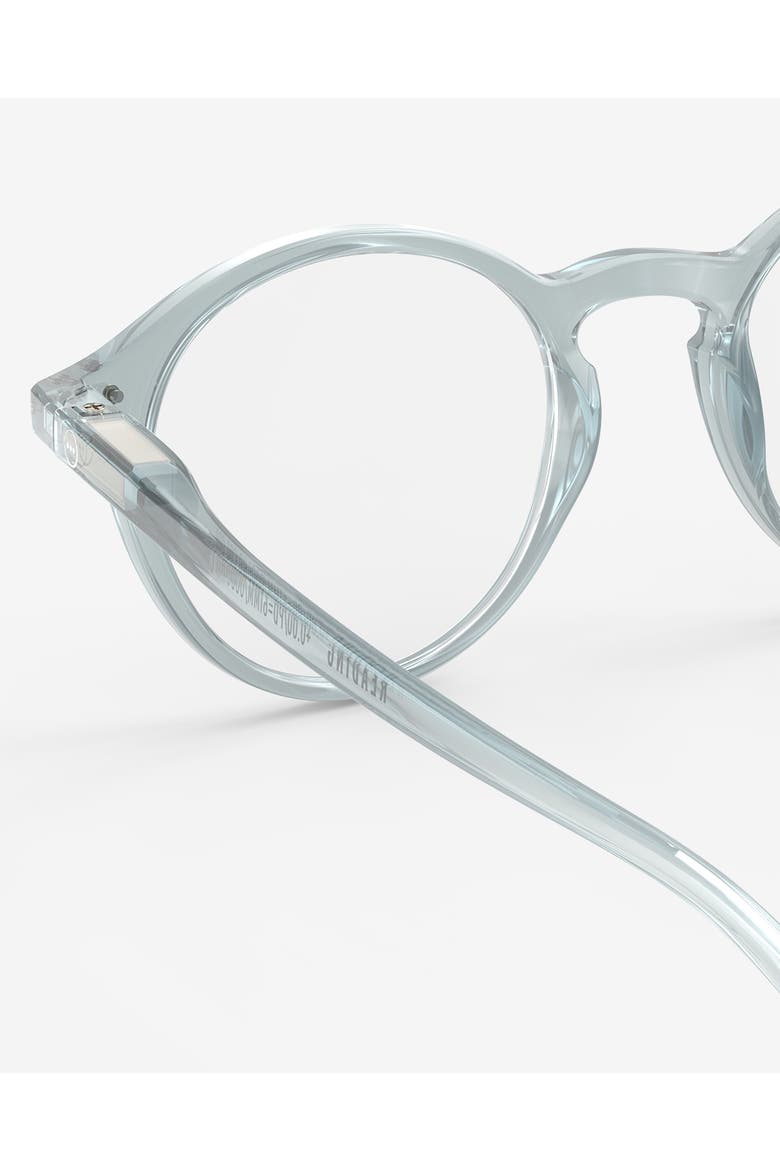 #D 48mm Pantos Reading Glasses, Alternate, color, Frozen Blue