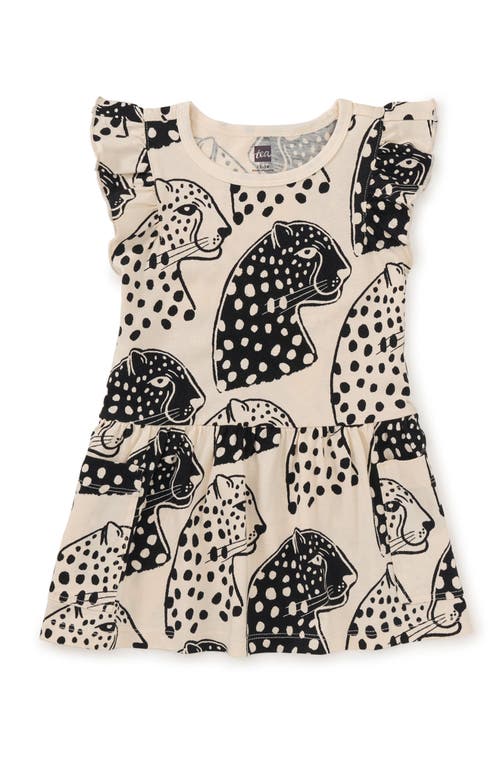 Shop Tea Collection Flutter Sleeve Pocket Dress 2.0 In Block Print Jaguar