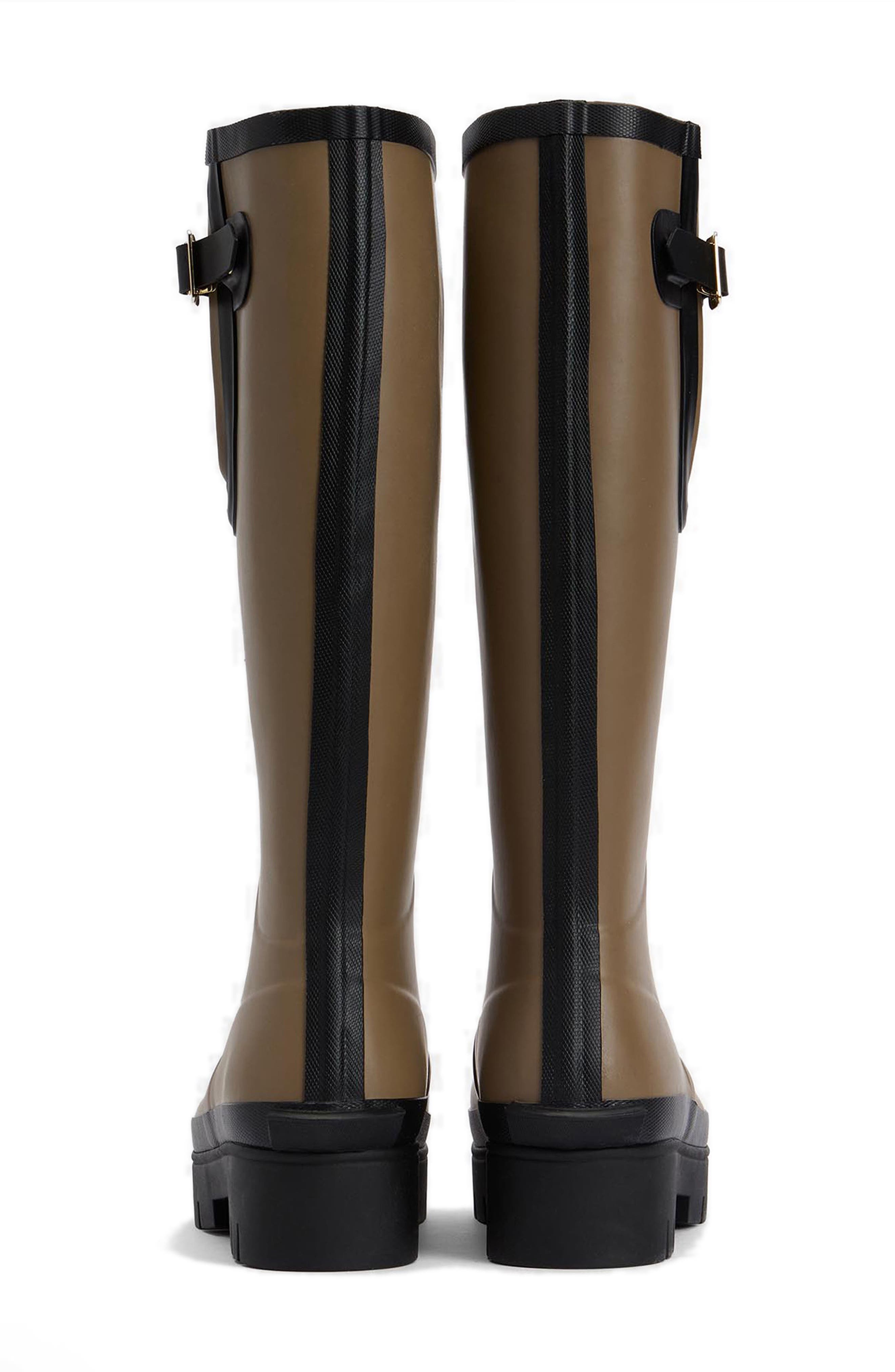 Leighton Tall Wellington Boot, Alternate, color, MILITARY BROWN/ BLACK