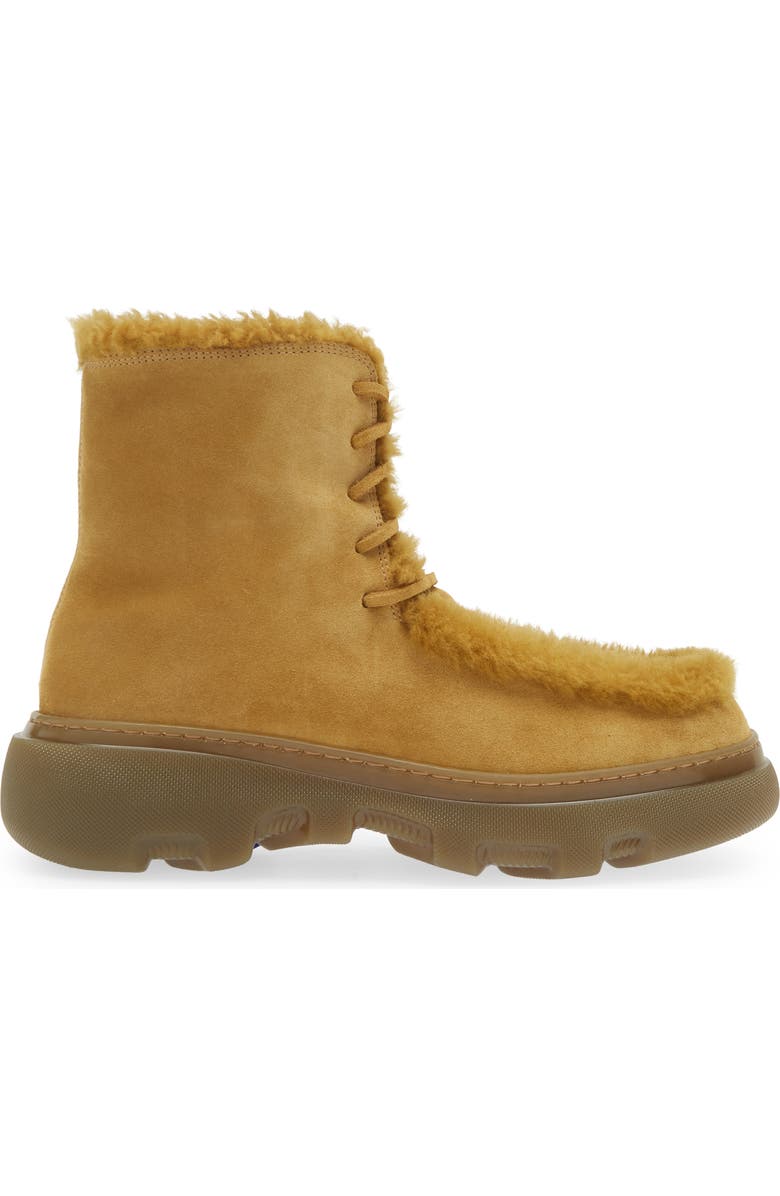 Burberry Genuine Shearling Creeper Boot, Alternate, color,