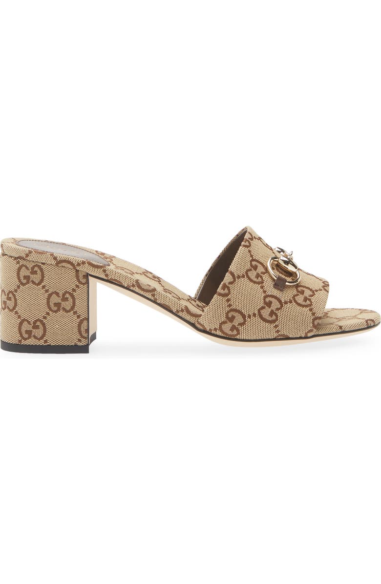 Gucci Siaga Horsebit Slide Sandal, Alternate, color, Beige