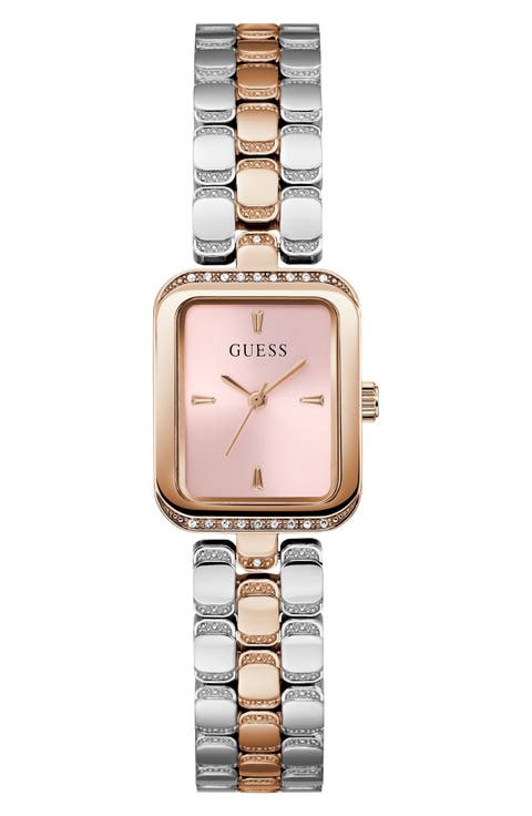 Isla Tank Two-Tone Bracelet Watch, 22mm