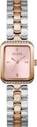 GUESS Isla Tank Two-Tone Bracelet Watch, 22mm