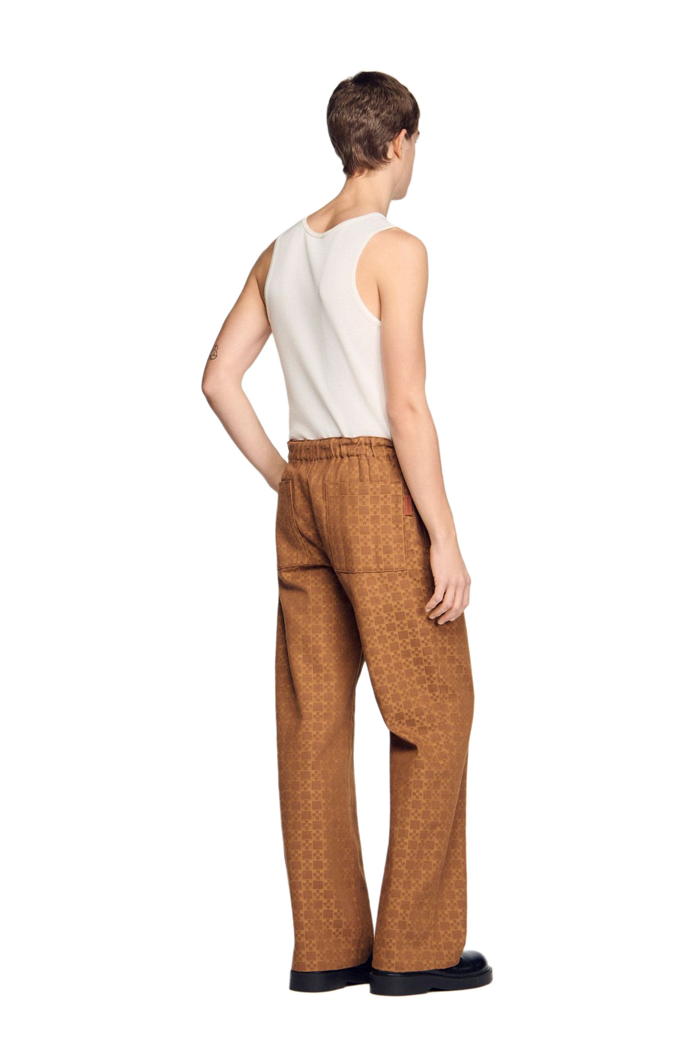 Wide-leg jacquard SquareCross jeans - image 2