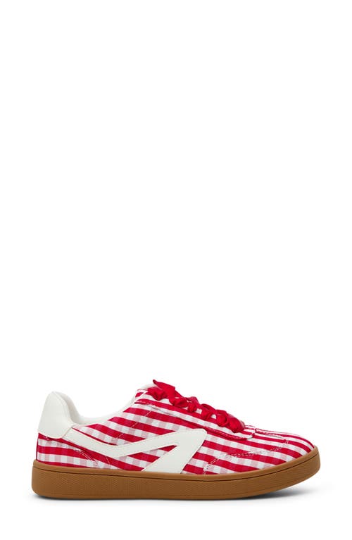 Dolce Vita Dv By  Voyage Sneaker In Red Gingham