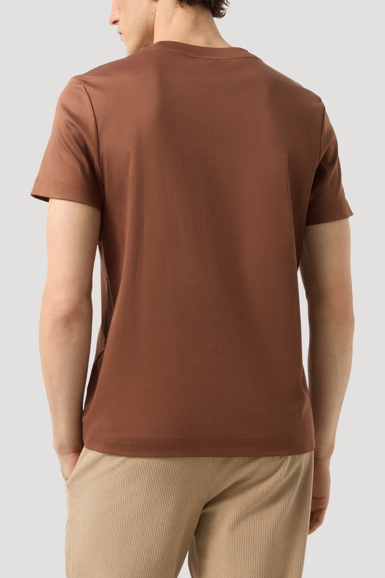 Cotton T-shirt Ryan, Alternate, color, Brown
