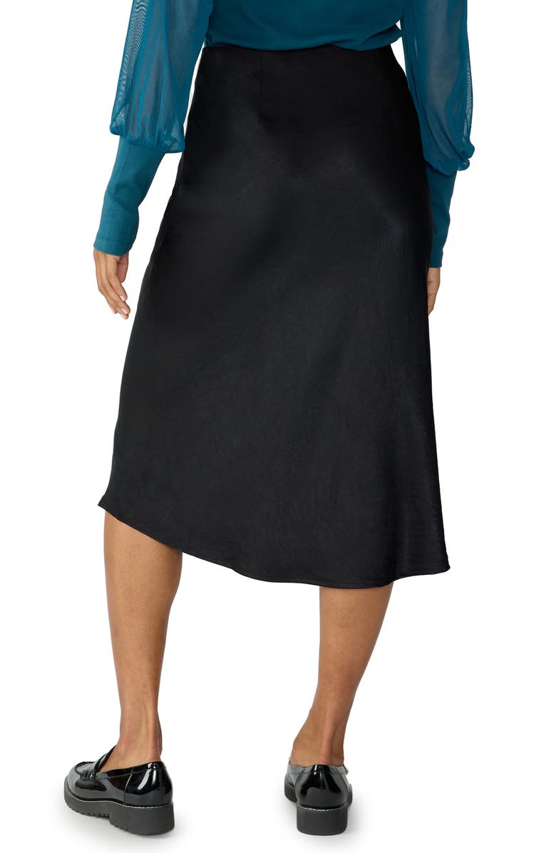 Sanctuary Everyday Satin Midi Skirt, Alternate, color,