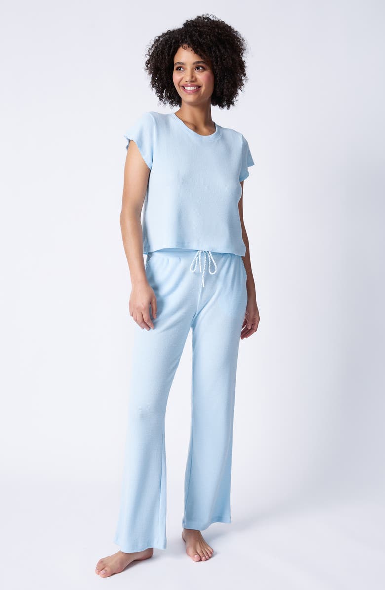 PJ Salvage Sunshine Fields Waffle Knit T-Shirt, Alternate, color, 