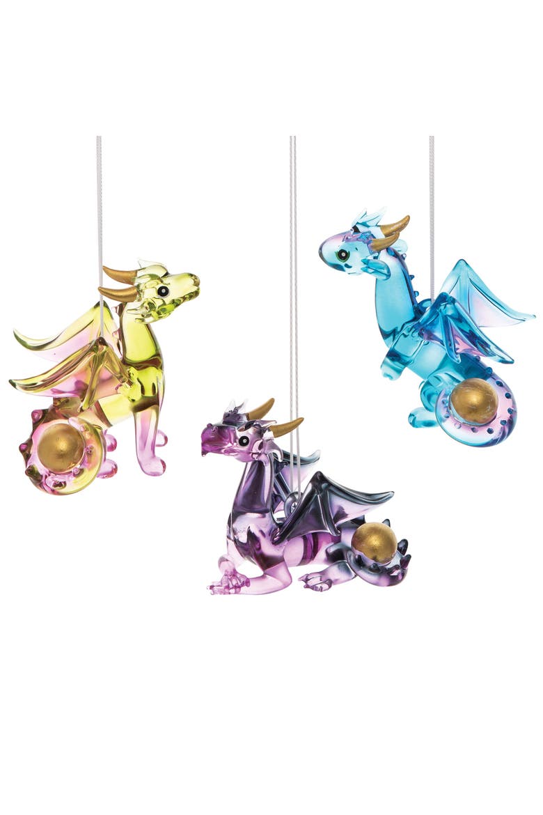 Baby Dragon Ornament A/3, Main, color, Gold