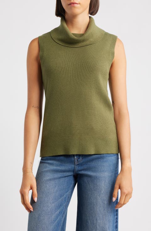 Turtleneck Sleeveless Sweater