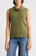 CITY BLUES Turtleneck Sleeveless Sweater