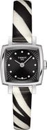 Tissot Lovely Wild Diamond Leather Strap Watch, 20mm