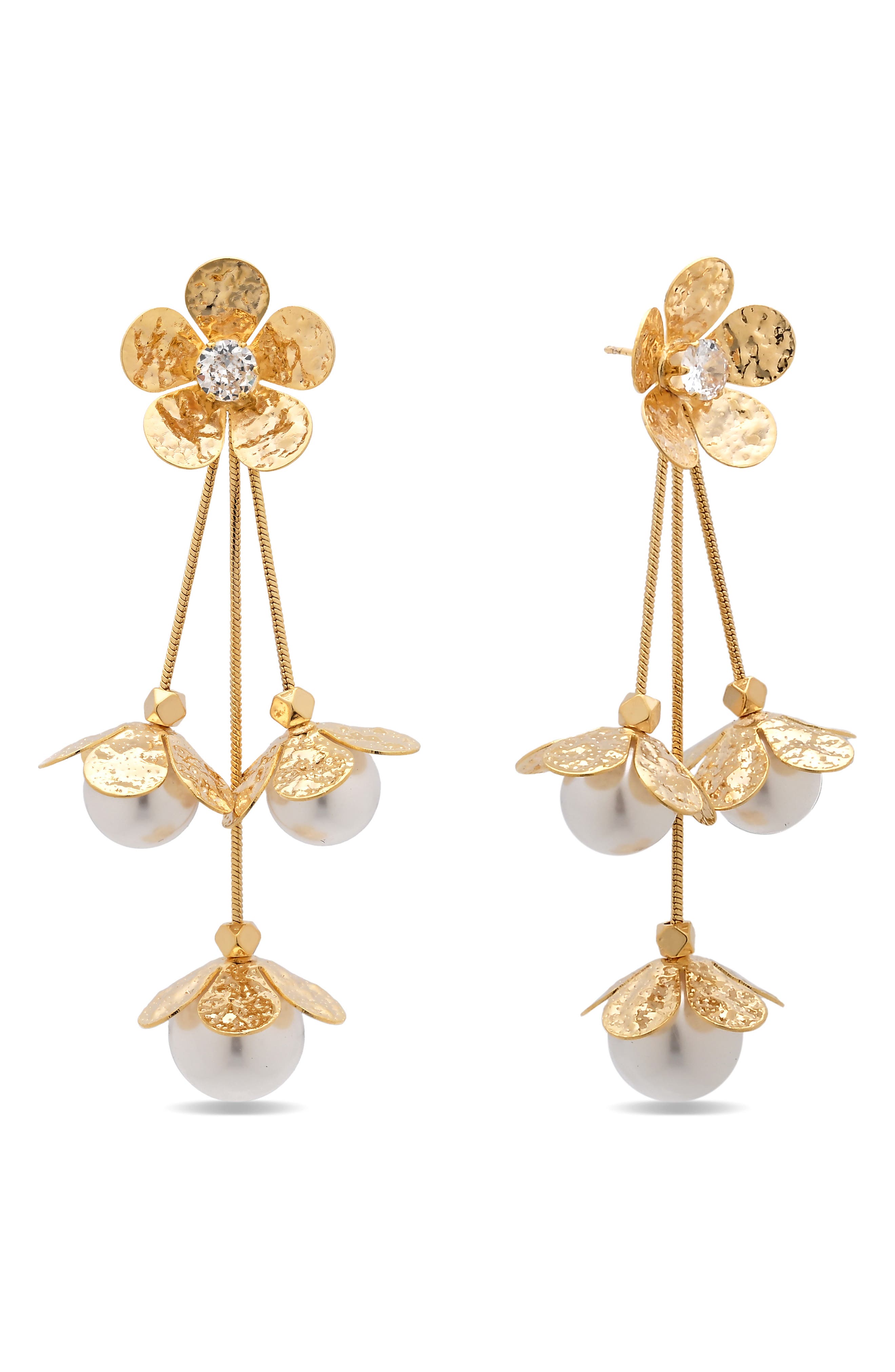 EYE CANDY LOS ANGELES Silvia Flower Drop Earrings