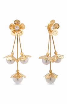 EYE CANDY LOS ANGELES Silvia Flower Drop Earrings