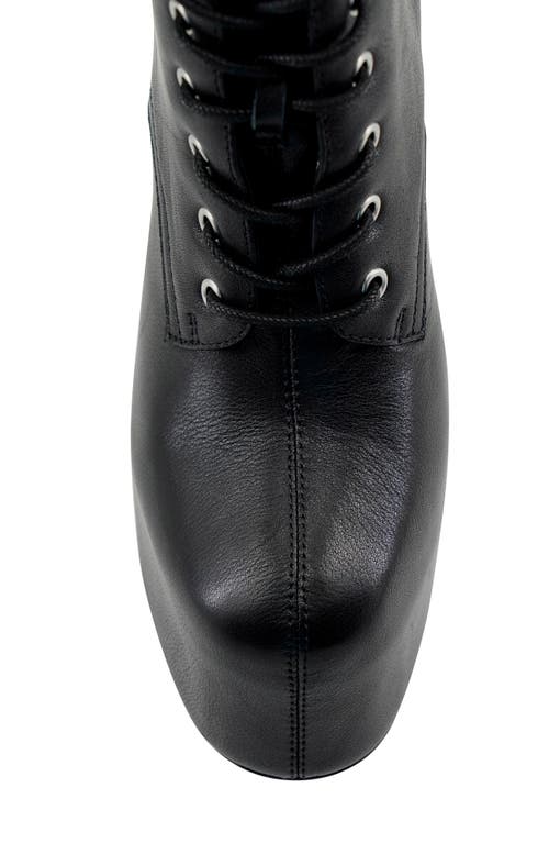 Zigi Adara Lace-up Platform Boot In Black