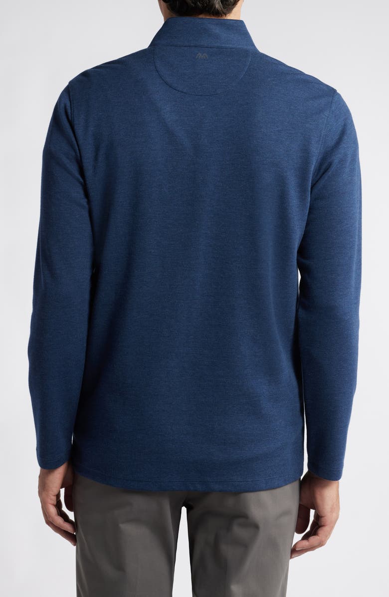 Mizzen+Main KPI Quarter Zip Pullover, Alternate, color, Navy Heather
