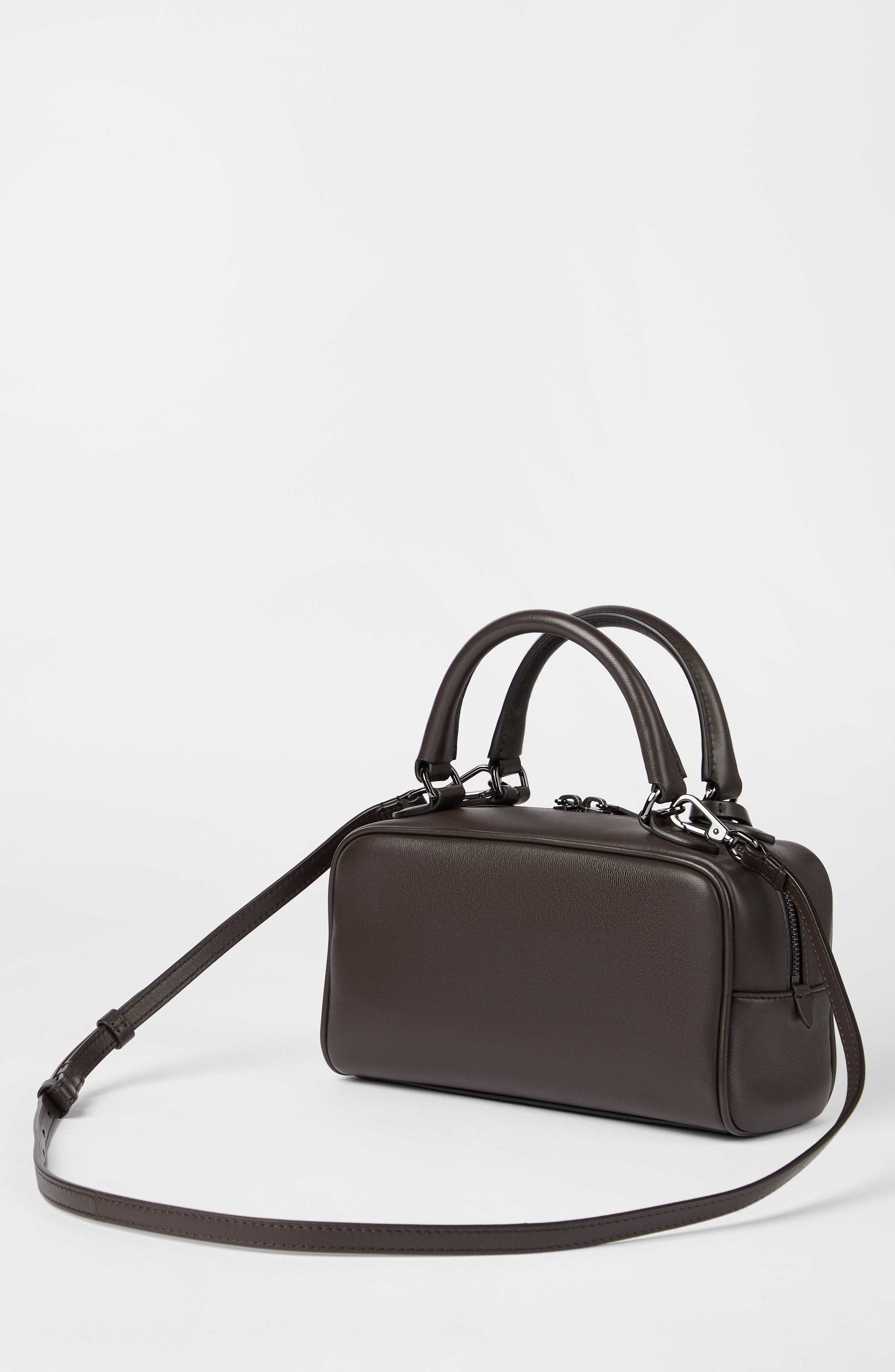 Brunello Cucinelli Nappa Boston Explorer bag, Alternate, color, Rust Brown