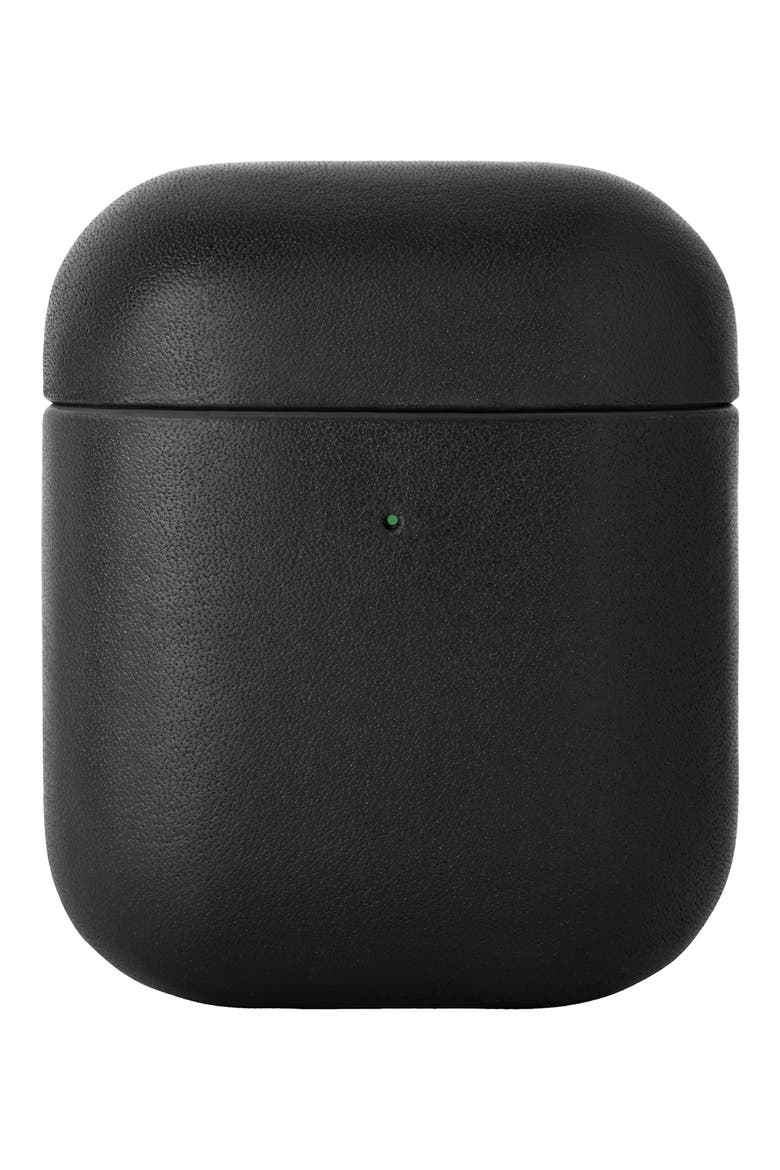 Classic Leather AirPod Case, Main, color, BLACK