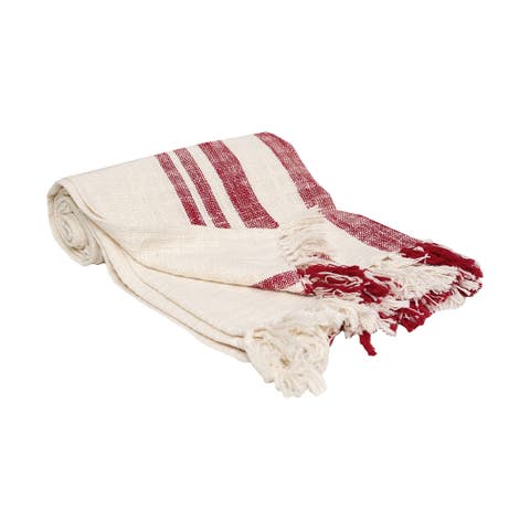 50" x 60" Morgan Tasseled Woven Throw