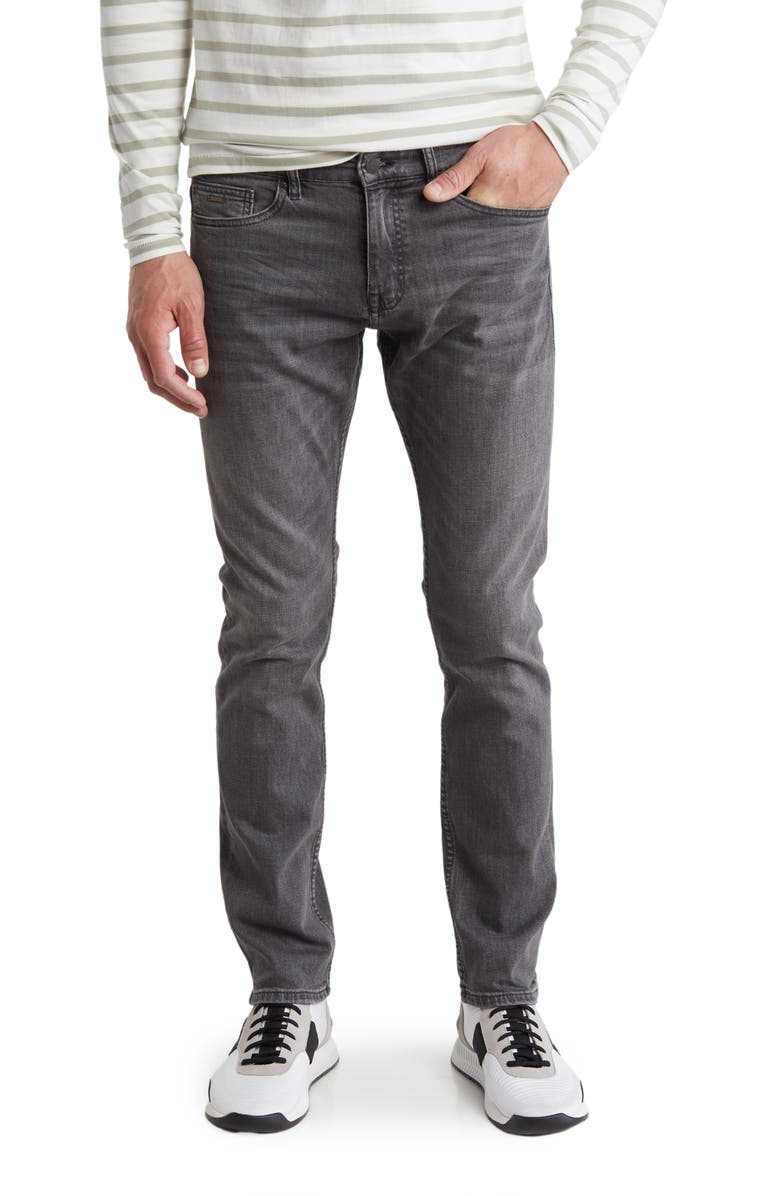 BOSS Delaware Straight Leg Jeans, Main, color, 